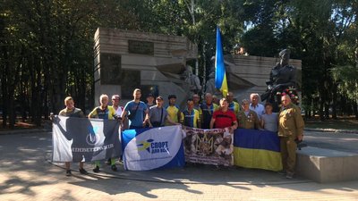 До Полтави прибули учасники всеукраїнського велопробігу ветеранів
