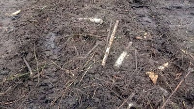 На Сумщині сапери знищили 4 артилерійські снаряди На Сумщині сапери знищили 4 артилерійські снаряди