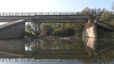 Міст у Мошківцях, який зруйнувала стихія у 2008-му Міст у Мошківцях, який зруйнувала стихія у 2008-му