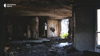 Наслідки ракетного удару по ЖК "Тірас" в Одесі. 25 квітня 2022 року. Фото: Суспільне Одеса