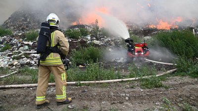 Горить Рівненський сміттєвий полігон