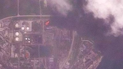 Удар по нафтобазі в Феодосії: зʼявились супутникові знімки, які показали ураження