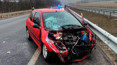 На Полтавщині внаслідок аварії травмувалася людина