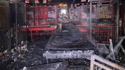 Вибух на поштовому терміналі на Оболоні у Києві