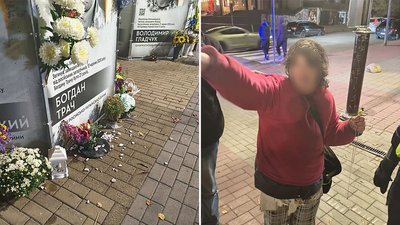 Поліцейські відкрили кримінальну справу за фактом вчинення хуліганських дій на Алеї Слави