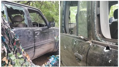 Позашляховик після евакуації пів сотні поранених на запорізькому напрямку Позашляховик після евакуації пів сотні поранених на запорізькому напрямку