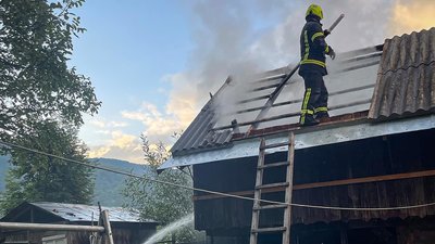 Пожежа у селі Красна Тячівського району