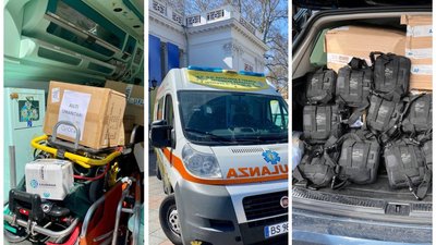 Карети "швидкої" та ліки: до Одеси прибула гуманітарна допомога Карети "швидкої" та ліки: до Одеси прибула гуманітарна допомога