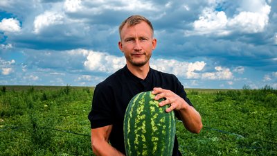 Роман Крисюк. кавуни, як вирощувати кавуни, кавуни волинь