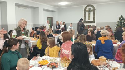 У Тернопільському Карітасі організували Святвечір для переселенців