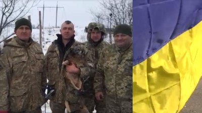 Прапор, освячений в Єрусалимі, став оберегом на передовій