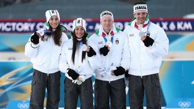Збірна Італії з біатлону здобула "срібло" в мікстестафеті на Олімпійських іграх-2026