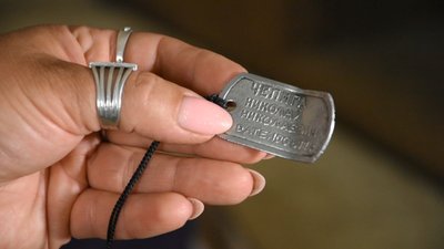 Військовий жетон Миколи Чепіги Військовий жетон Миколи Чепіги