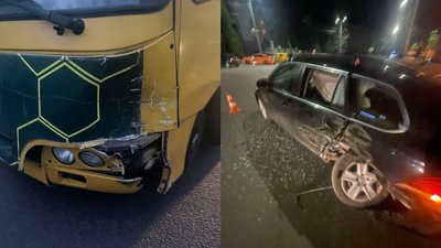 У Луцьку нетверезий водій маршрутки потрапив у ДТП У Луцьку нетверезий водій маршрутки потрапив у ДТП