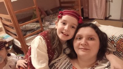 Анна Дика з донькою