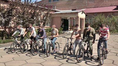 Учасники екологічного велопатруля в Хоролі Учасники екологічного велопатруля в Хоролі
