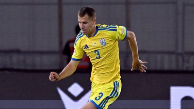 Едуард Сарапій у матчі збірної України у Лізі націй