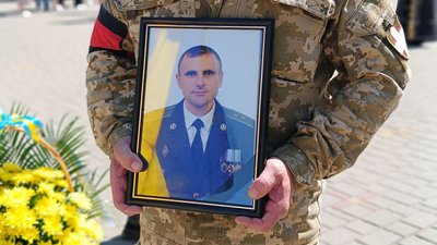 Підполковник Василь Матюк — прощання з бійцем у Луцьку