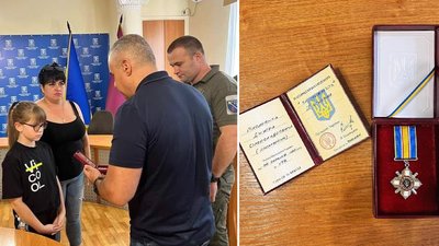 Орден "За мужність" посмертно: на Дніпропетровщині доньці загиблого бійця вручили нагороду