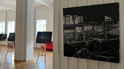 Виставка картин загиблого бійця Олега Дробоцького Виставка картин загиблого бійця Олега Дробоцького