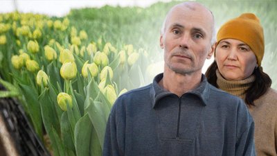 Віктор та Тетяна Гуменчуки рацюють у теплиці