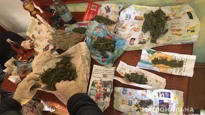 На Закарпатті у чоловіка вилучили понад 3,5 кілограми марихуани