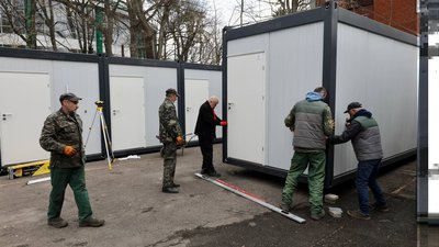 У Львові розпочали облаштовувати контейнерне містечко для переселенців