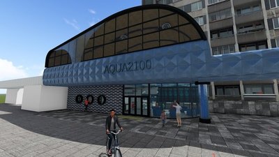 Візуалізація майбутнього центру «Простір води AQUA 2100»