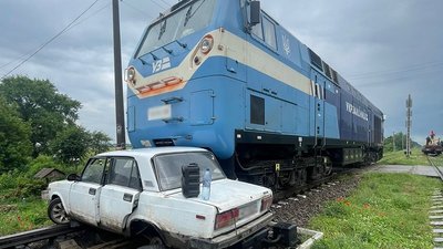 Зіткнення легковика із тепловозом, червень 2024