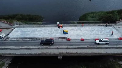У Макарові відновили міст через річку Здвиж У Макарові відновили міст через річку Здвиж