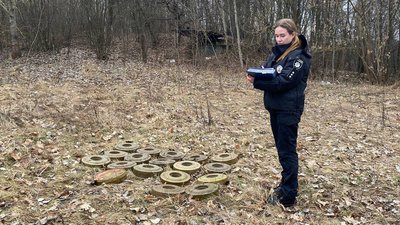 Міни у сховку та граната в під'їзді: у Житомирському районі поліцейські вилучили боєприпаси Міни у сховку та граната в під'їзді: у Житомирському районі поліцейські вилучили боєприпаси