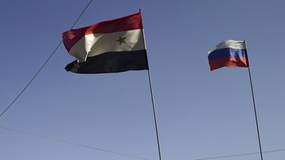 Прапор Сирії та Росії, прапори Сирії та Росії