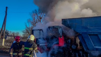 Загоряння вантажівки