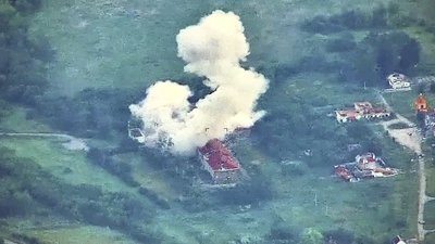 Штаб 136 ОМСБр РФ у Красному, по якому поцілили військові 16-го армійського корпусу ЗСУ