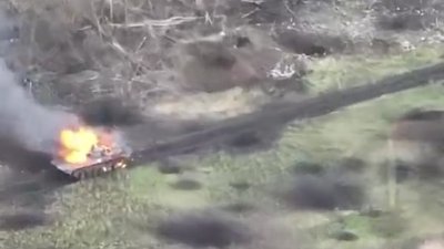 На Донеччині українські військові знищили бойову машину окупантів