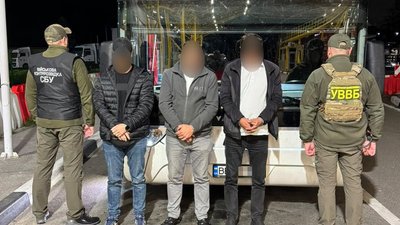 Затримання водіїв рейсового автобуса на ПП «Ягодин»