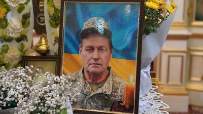 На Тернопільщині, попрощалися з військовим, похорон військового, Василь Ткаченко