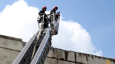 У Тернополі горів склад з деревиною