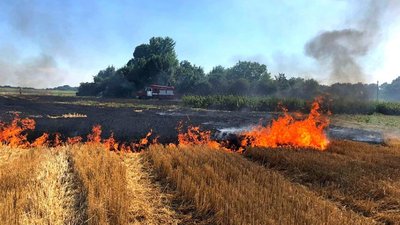За минулу добу на Тернопільщині рятувальники загасили дві пожежі