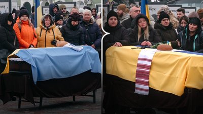 З бійцями Василем Заріцьким та Олександром Кравчуком попрощалися у Рівному