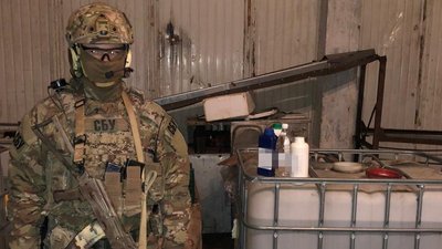 Майже 8 тонн підробних антисептиків виявили співробітники СБУ на Херсонщині