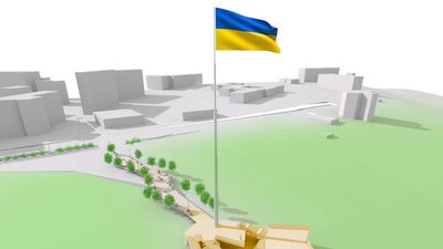 На встановлення флагштоку в Чернівцях витратять 5 млн грн з бюджету області