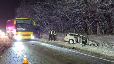 На Тернопільщині у ДТП потрапив автобус: 9 травмованих На Тернопільщині у ДТП потрапив автобус: 9 травмованих