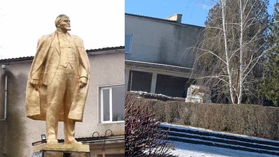 "Усе в межах закону". На Одещині знесли один з останніх пам'ятників Леніну