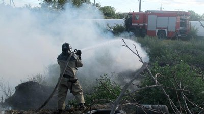На Одещині горіло понад 4 гектари сухої трави