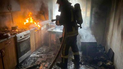 пожежа, вогонь, багатоквартирний, збараж, рятувальники