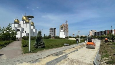 Облаштування нової велодоріжки на Сихові