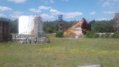 Удар російськими ракетами по нафтобазі на Сумщині завдав збитків довкіллю на майже півмільйона гривень