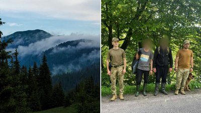 На Закарпатті двоє чоловіків 14 днів шукали кордон. Їх затримали прикордонники