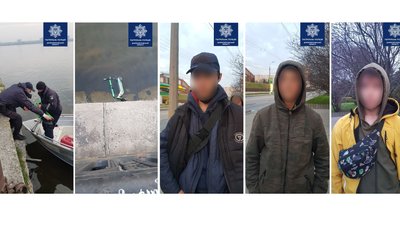 У Дніпрі патрульні затримали підлітків, які скинули електросамокат у річку У Дніпрі патрульні затримали підлітків, які скинули електросамокат у річку